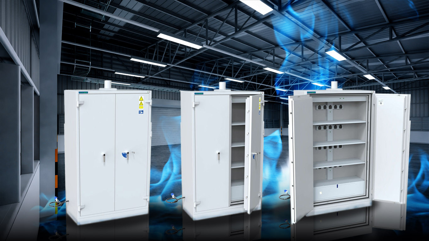 Ormar za sigurnu pohranu i punjenje litij-ionskih baterija Ormar za sigurnu pohranu i punjenje litij-ionskih baterija