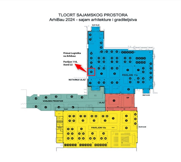 Arhibau sajam 2024. - tlocrt Arhibau sajam 2024. - tlocrt