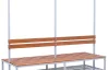 Dvostrana metalno-drvena garderobna klupa - Primat Logistika
